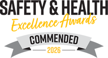 Safety & Health Excellence Awards Woman of the Year Commended badge